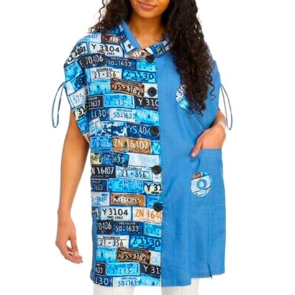 Neo Noble Cocoon Shirt License Plate Color Block Size L - Picture 13 of 13